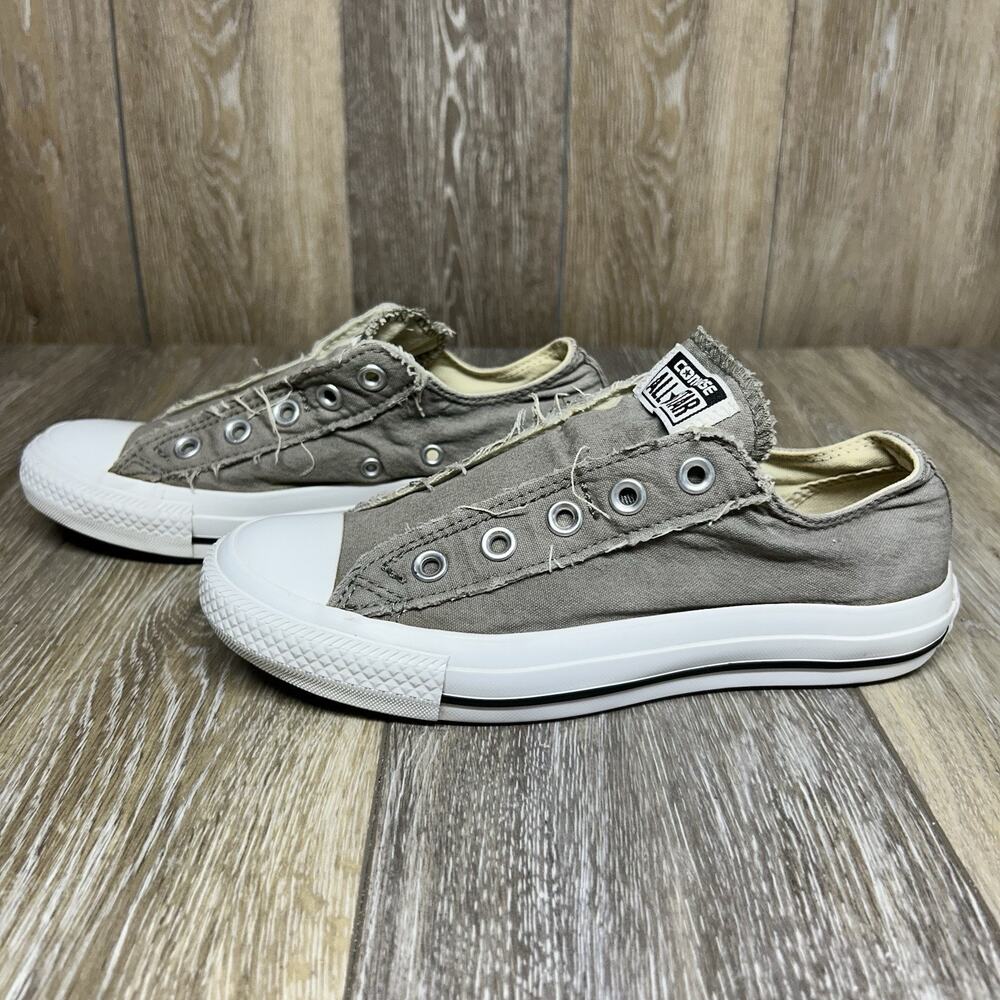 Converse Chuck Taylor All Star Grey Slip On Sneaker Shoes US Youth 4 / M 4 / W 6 - Picture 5 of 10